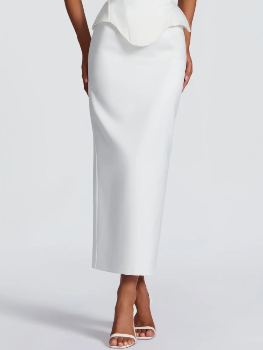 White Midi Skirt